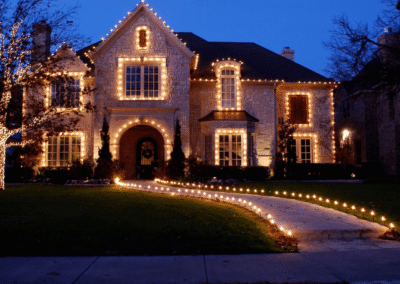residential christmas lights décor